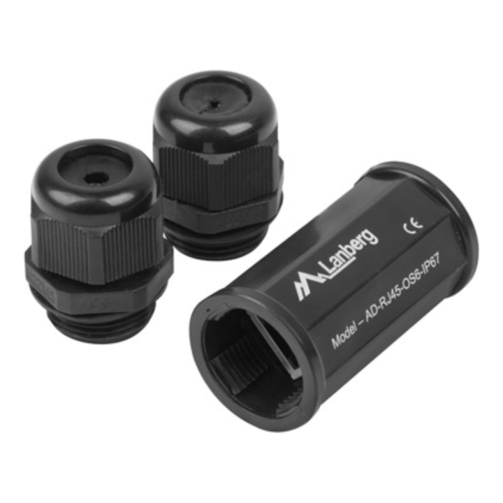 ADAPTADOR LANBERG CAT.6 FTP RJ45 ESTANCO IP67