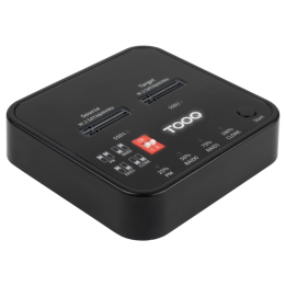 DOCK TOOQ TQDS-201B 2xM.2 NVMe USB-C 3.2 GEN2 CLONE NEGRO