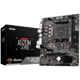 PLACA BASE MSI A520M-A PRO AM4 MATX 2XDDR4