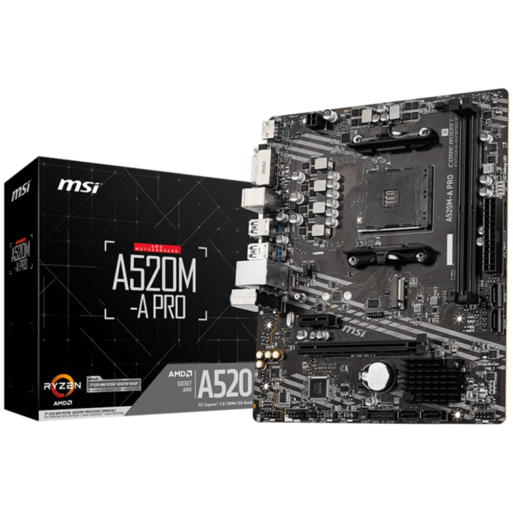PLACA BASE MSI A520M-A PRO AM4 MATX 2XDDR4