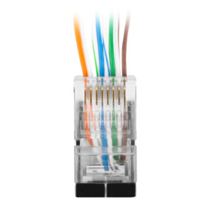 CONECTOR LANBERG CAT.6 FTP 8P8C PASS THROUGH TYPE PACK 20 UDS