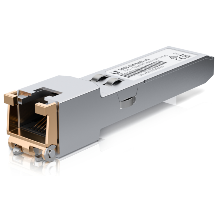 MODULO SFP UBIQUITI UACC-CM-RJ45-1G UFIBER TRANSCEIVER CONVERSOR SFP A RJ45