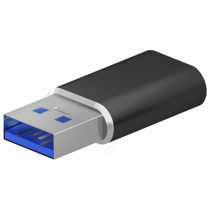 MINI ADAPTADOR AISENS USB 3.2 GEN2 USB 2.0 3A USB-C/H-A/M NEGRO