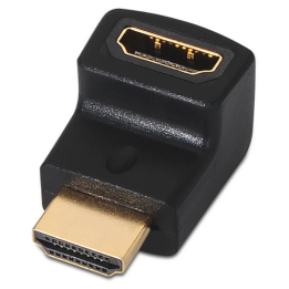 ADAPTADOR AISENS HDMI ACODADO A/H-A/M NEGRO