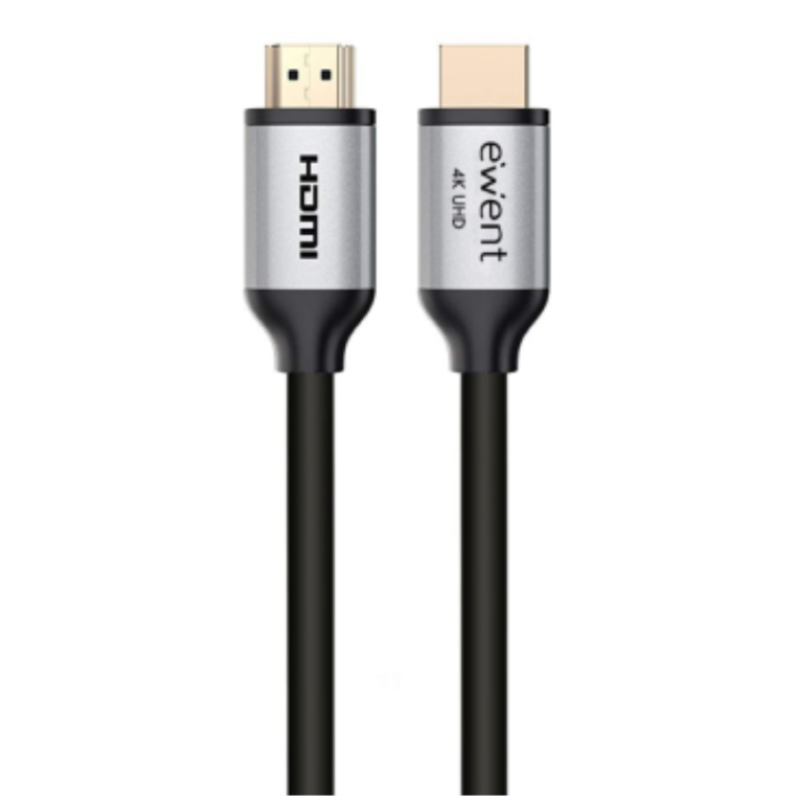 CABLE HDMI 2.0 EWENT PREMIUM HIGH SPEED CON ETHERNET NEGRO M/M 1,8M 4K 60HZ