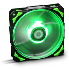 VENTILADOR CAJA NOX HUMMER H-FAN LED 120MM NEGRO LED VERDE