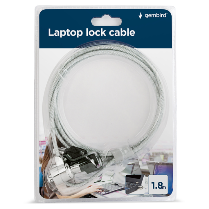 CABLE SEGURIDAD PARA PORTATIL GEMBIRD CON LLAVE