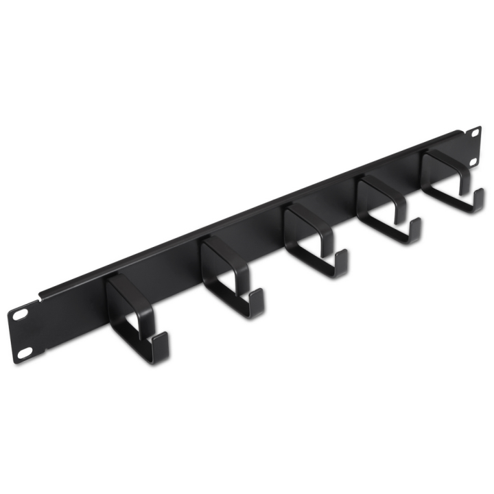 ORGANIZADOR DE CABLES AISENS METALICO CON 5 ANILLOS 19 1U NEGRO