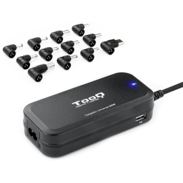 CARGADOR AUTOMATICO UNIVERSAL TOOQ TQLC-90BS02AT 90W 2XUSB 12 CONECTORES