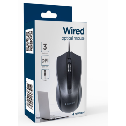 RATON GEMBIRD MUS-3B-01 OPTICO 1000 DPI NEGRO USB