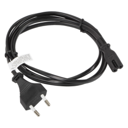 CABLE LANBERG DE ALIMENTACION OCHO CEE 7/16 A IEC320 C7 EURO (RADIO) NEGRO 1.8 M