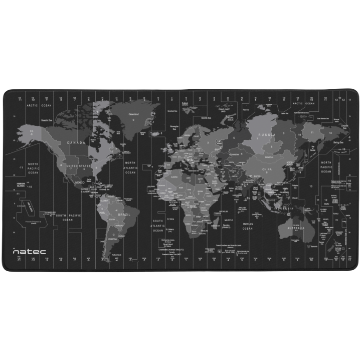 ALFOMBRILLA NATEC TIME ZONE MAP MAXI 800X400 MM