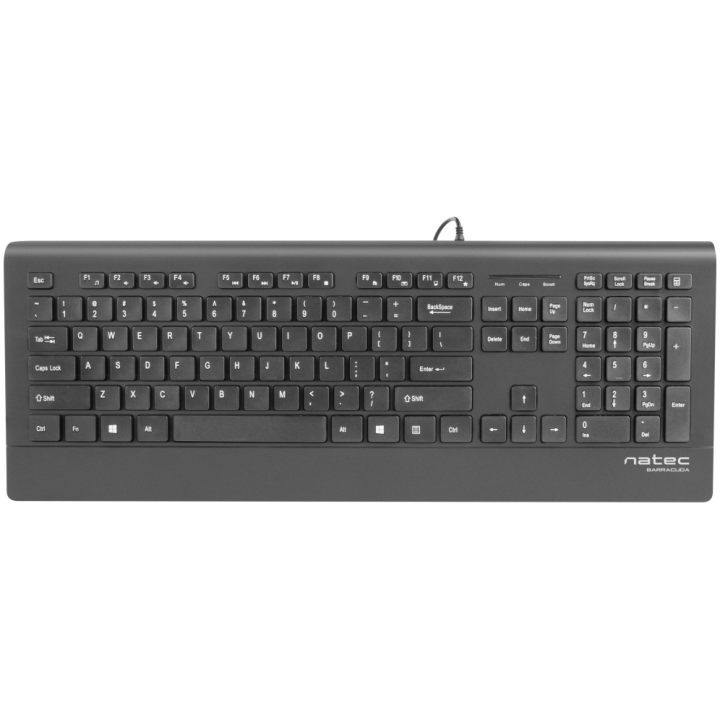 TECLADO NATEC BARRACUDA SLIM USB NEGRO