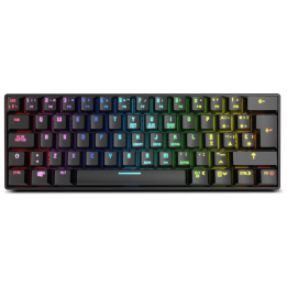 TECLADO MINI KROM GAMING KLUSTER BLUETOOTH RETROILUMINADO MECANICO NEGRO