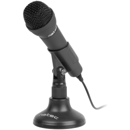 MICROFONO NATEC ADDER OMNIDIRECCIONAL NEGRO