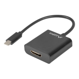 ADAPTADOR USB LANBERG USB-C M 3.1 A HDMI H 15CM DISPLAYPORT ALT MODE NEGRO