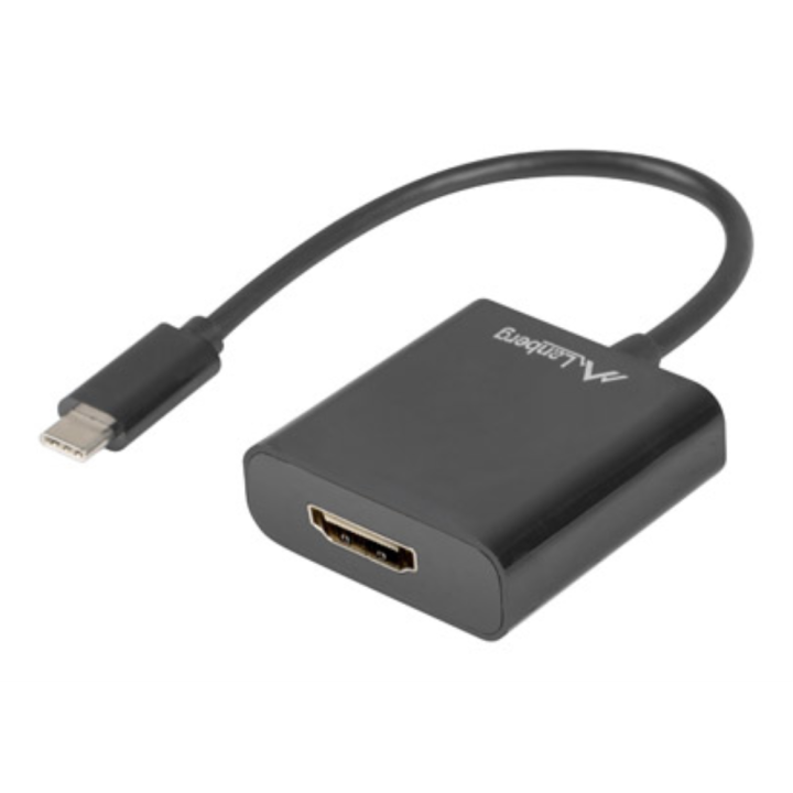 ADAPTADOR USB LANBERG USB-C M 3.1 A HDMI H 15CM DISPLAYPORT ALT MODE NEGRO