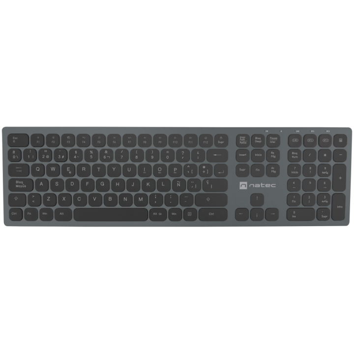 TECLADO NATEC DOLPHIN SLIM BLUETOOTH ALUMINIO