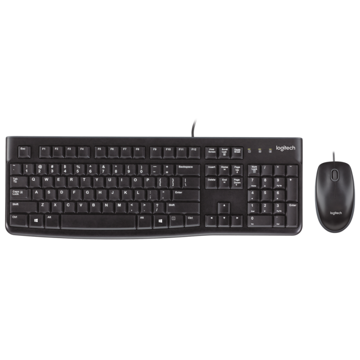 COMBO TECLADO RATON LOGITECH MK120 USB NEGRO