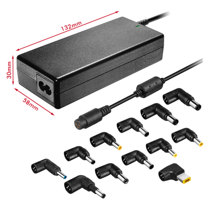 CARGADOR DE PORTATIL LEOTEC HOME 90W AUTOMATICO 12 CONECTORES 15-20V