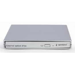 UNIDAD DE DVD USB EXTERNA GEMBIRD PLATA