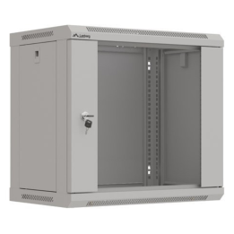 ARMARIO LANBERG MURAL RACK 19" 9U 540X350 FLAT PACK GRIS PUERTA CRISTAL