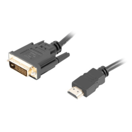 CABLE HDMI LANBERG MACHO DVI MACHO 24+1 1,8M DUAL LINK GOLD 4K