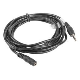 CABLE ESTEREO LANBERG JACK 3.5 MM MACHO/JACK 3.5MM HEMBRA 3M NEGRO