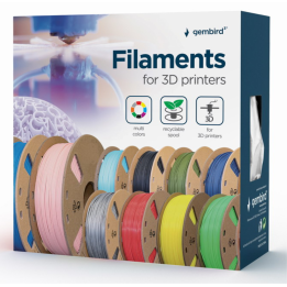 FILAMENTO GEMBIRD PLA 1,75mm 200g AZUL