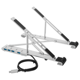 BASE PORTATIL TARGUS CON HUB INTEGRADO USB-A X4 PLATA