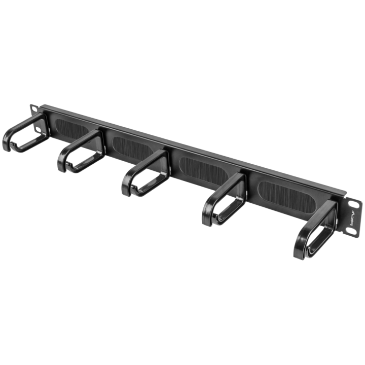 ORGANIZADOR DE CABLES LANBERG 5 ANILLOS 19" 1U TIPO B NEGRO