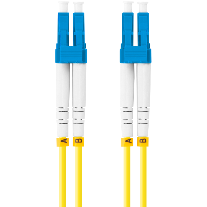 CABLE DE FIBRAOPTICA LANBERG 1M MONO LC/UPC-LC/UPC DUPLEX G657A1 LSZH AMARILL