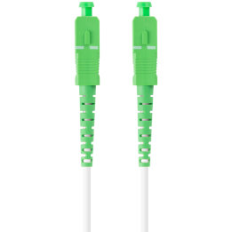 CABLE DE FIBRAOPTICA LANBERG 10M MONO SC/APC-SC/APC SIMPLEX G657A2 LSZH BLANC