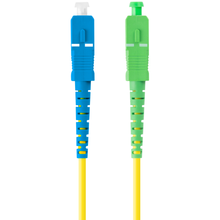 CABLE DE FIBRAOPTICA LANBERG 1M MONO SC/APC-SC/UPC SIMPLEX G657A1 LSZH AMARILL
