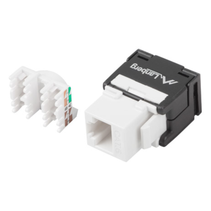 CONECTOR KEYSTONE LANBERG CAT.6 UTP RJ45 180º TOOLLESS
