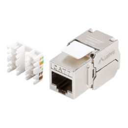 CONECTOR KEYSTONE LANBERG CAT.7 FTP RJ45 180º TOOLLESS