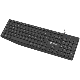 TECLADO NATEC NAUTILUS SLIM LAYOUT USB NEGRO