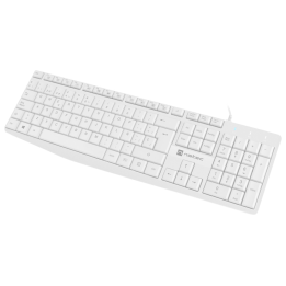 TECLADO NATEC NAUTILUS SLIM LAYOUT USB BLANCO