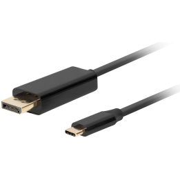 CABLE USB-C A DISPLAYPORT LANBERG MACHO/MACHO 1.0M 4K 60HZ NEGRO
