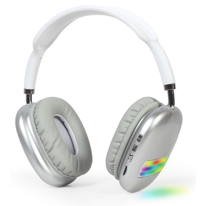 AURICULARES GEMBIRD BHP-LED-02-W BLANCO MICROFONO BT