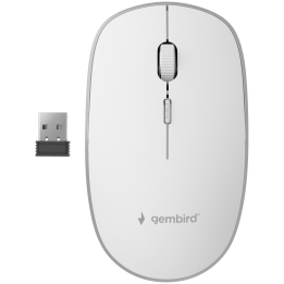 RATON GEMBIRD OPTICO SILENCIOSO BLANCO RF INALAMBRICO PILAS