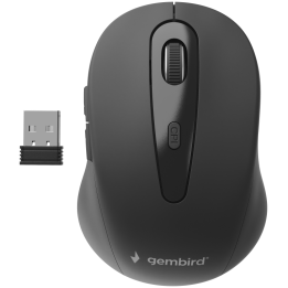 RATON GEMBIRD OPTICO 6 BOTONES NEGRO RF INALAMBRICO PILAS