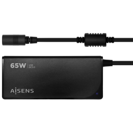 CARGADOR PORTATIL AISENS 65W AUTOMATICO 9 CONECTORES USB-A QC3.0 NEGRO