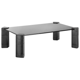 SOPORTE MONITOR AISENS SOPORTE ELEVADOR CRISTAL MONITOR/PORTATIL NEGRO