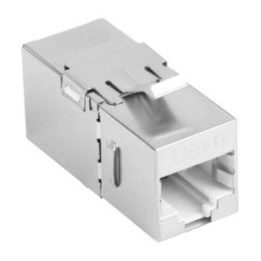 ADAPTADOR LANBERG CAT6 FTP HEMBRA THRU KEYSTONE RJ45 A RJ45, 90 GRADOS
