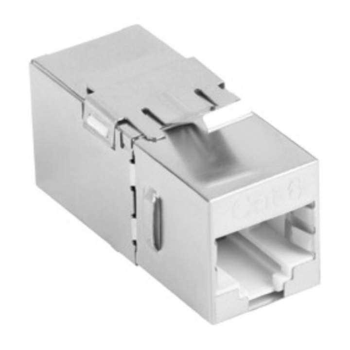 ADAPTADOR LANBERG CAT6 FTP HEMBRA THRU KEYSTONE RJ45 A RJ45, 90 GRADOS