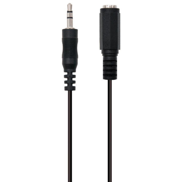 CABLE AUDIO ESTEREO EWENT JACK 3,5MM MACHO A 3,5MM HEMBRA 2m