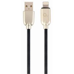 CABLE DE DATOS Y CARGA GEMBIRD 8 PINES DE CAUCHO PREMIUM, 1 M, NEGRO