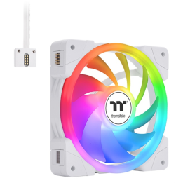 VENTILADOR CAJA THERMALTAKE SWAFAN EX14 ARGB PACK 3UDS BLANCO