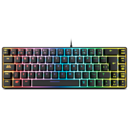 TECLADO MINI KROM KALISTA ES USB RETROILUMINADO MEMBRANA NEGRO